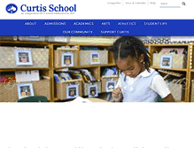 Tablet Screenshot of curtisschool.org